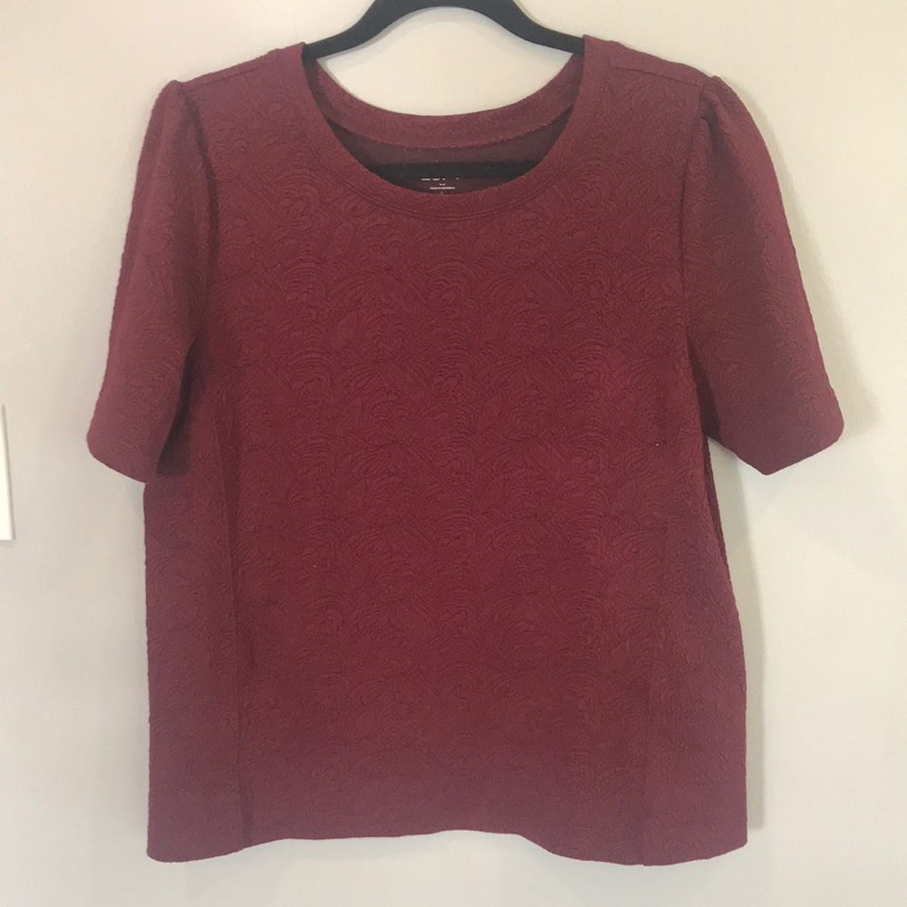Ann Taylor Loft puff sleeve shirt size large